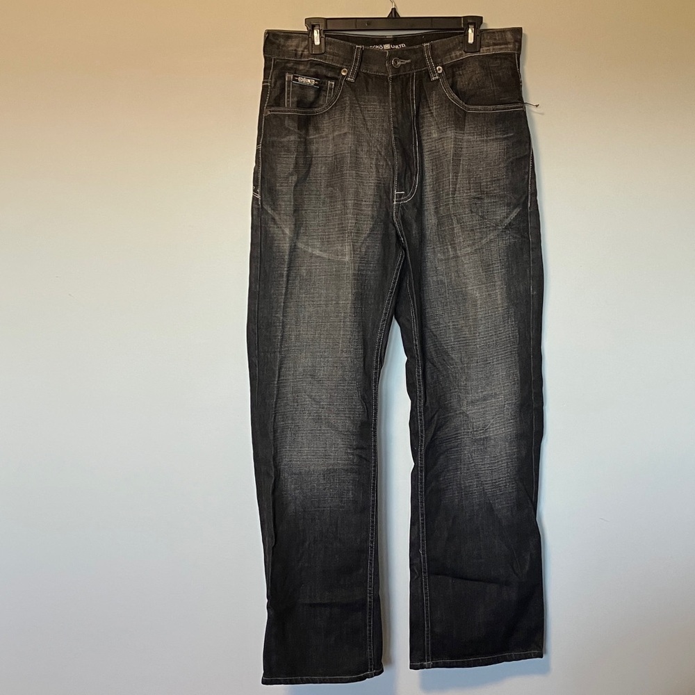 Ecko Unlimited baggy fit Men's Black Grey Jeans